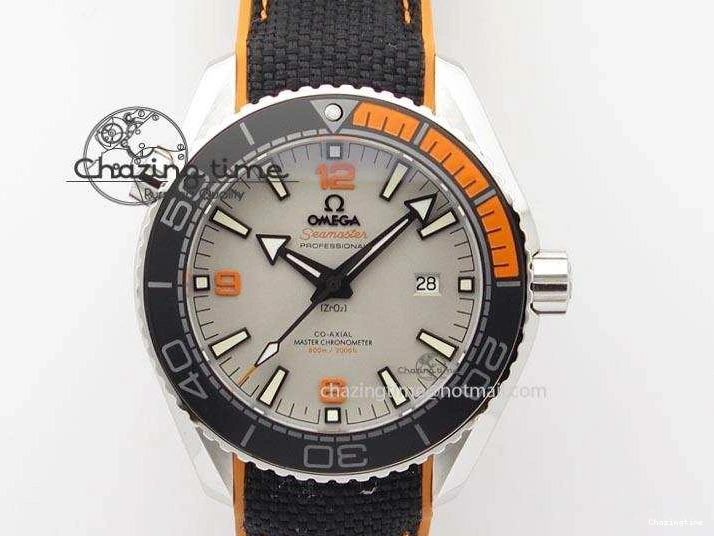 0102 ComfortFit 2016 Planet Ocean 45mm SS JHF Gray Dial On Nylon Strap A 8226